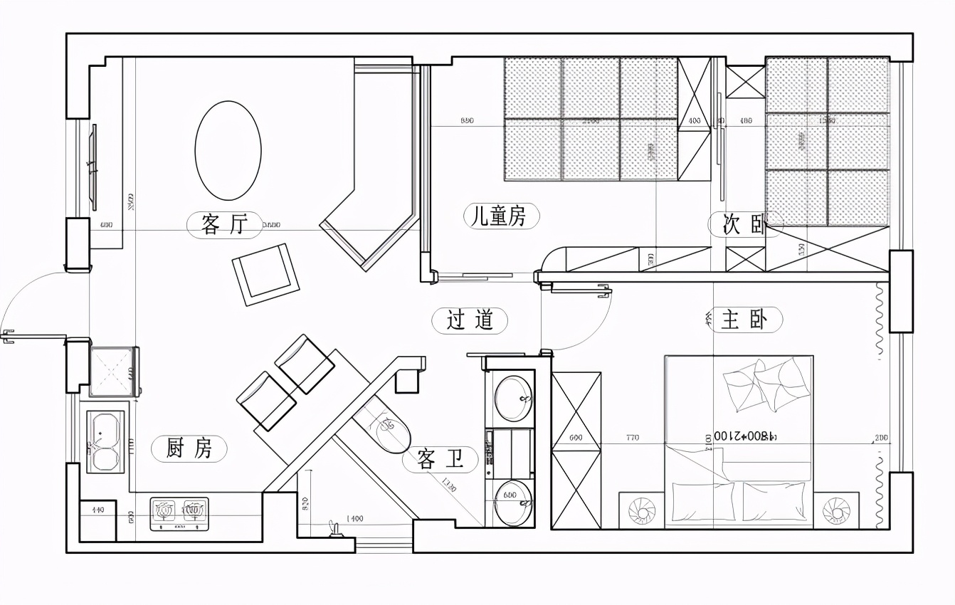杭州64㎡簡約風(fēng)格裝修案列，小戶型也可以很精致!